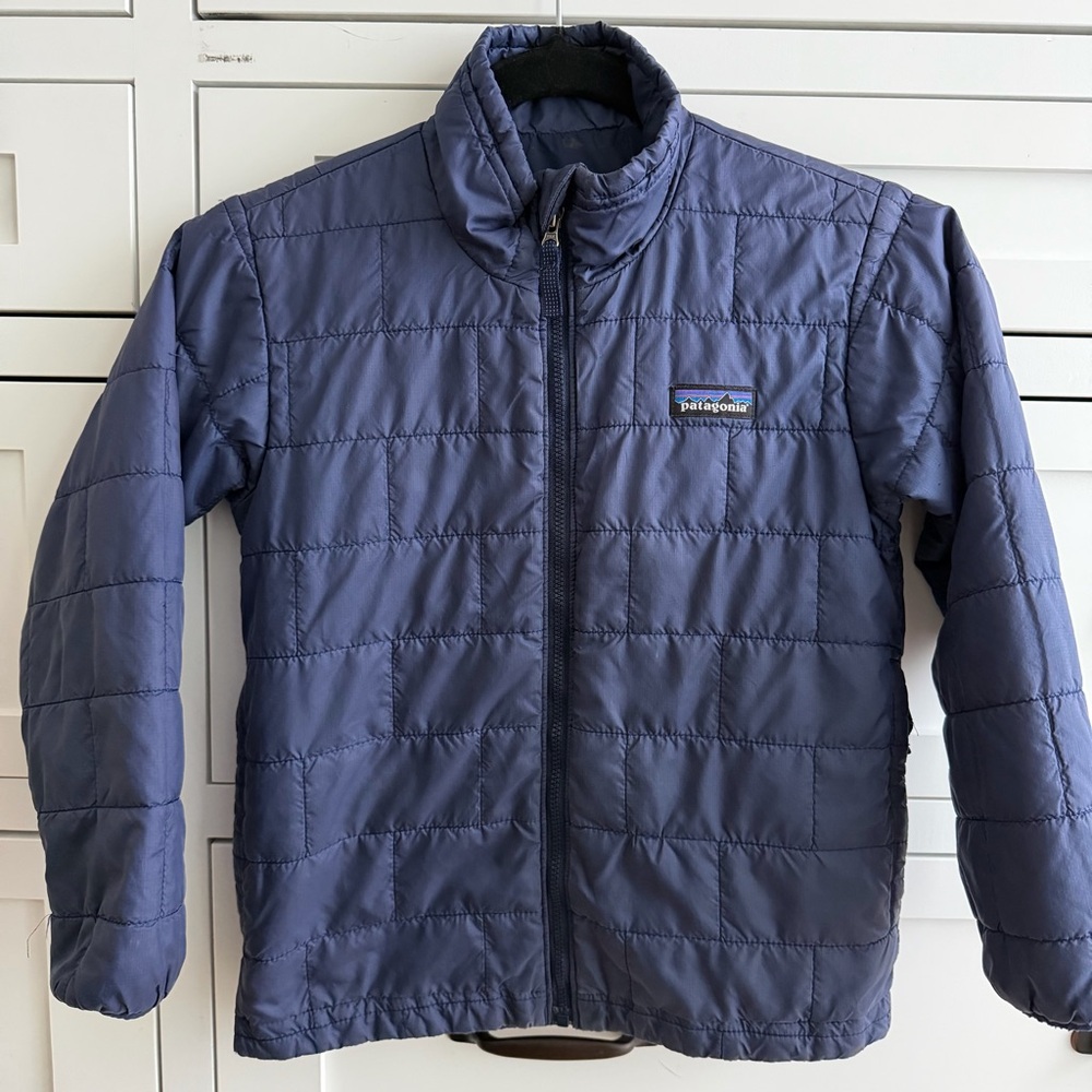 Kids Patagonia Nano Puff Brick Quilt Jacket. Navy Blue. Size 5-6 / XS